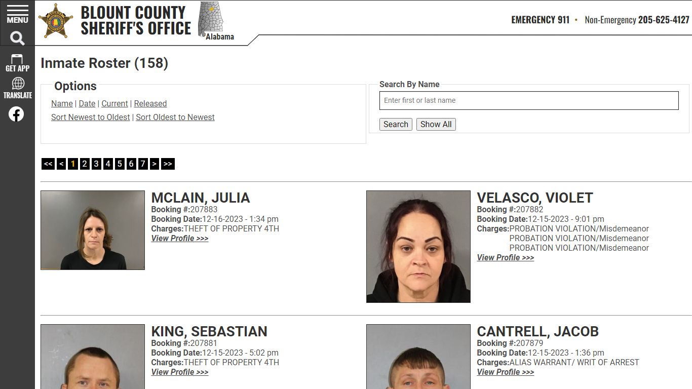 Inmate Roster - Current Inmates Booking Date Descending - Blount County ...